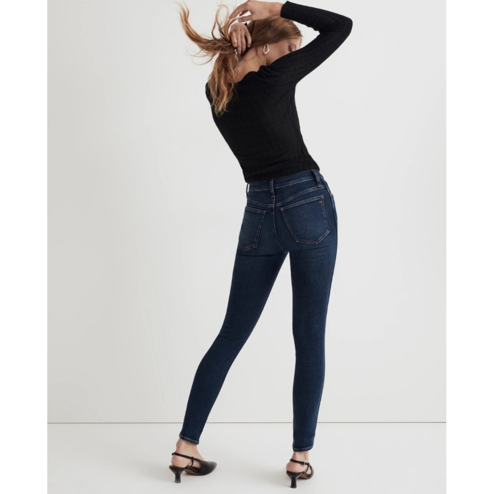 Madewell Women's Dark Blue Skinny Skinny Jeans Sixe 29 W Zippers